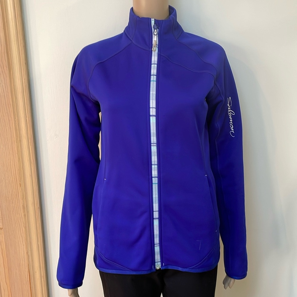 Salomon Acti-therm royal blue Jacket Soft Shell Full Zip